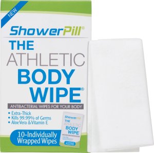 Athletic Body Wipes by ShowerPill-(10 Wipes)